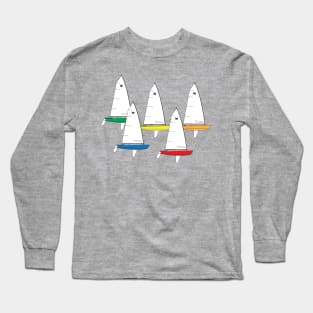 OK Dinghy Sailboats Racing Long Sleeve T-Shirt